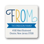 Whimsical Banner -- Hanukkah Address Labels