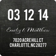 Date Line - Save the Date Address Labels