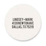 Circled Netting -- Save the Date Address Labels