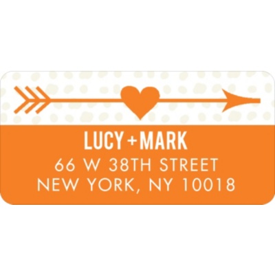 Cupid's Arrow -- Save the Date Address Labels