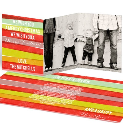 Overlapped Gift Wrapping -- Christmas Cards