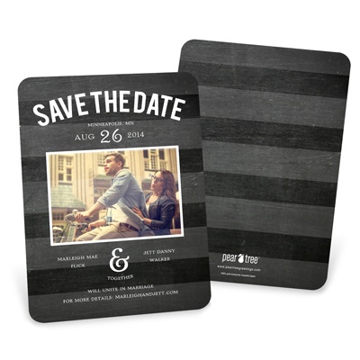 Chalkboard Date -- Save the Date Cards