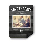 Chalkboard Date Photo -- Save the Date Magnets