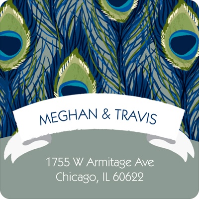 Birds of a Feather -- Save the Date Address Labels