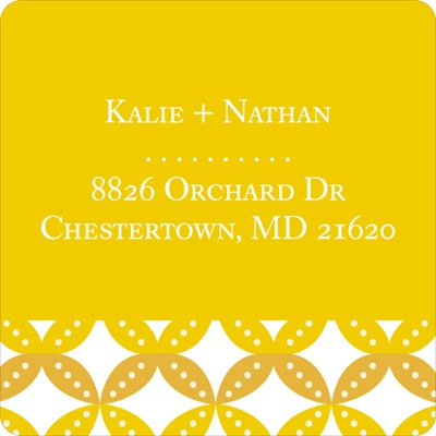 Diamond Design -- Save the Date Address Labels