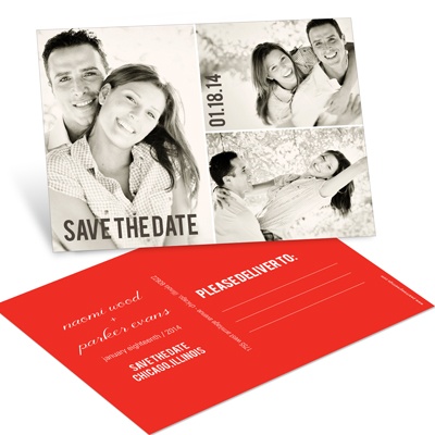 Blocks of Love Photo -- Save the Date Postcards
