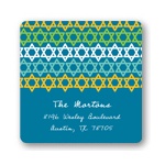 Gazing Stars -- Hanukkah Address Labels