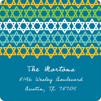 Gazing Stars -- Hanukkah Address Labels