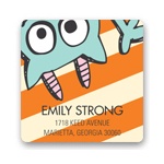 Monster Party in Orange -- Address Labels