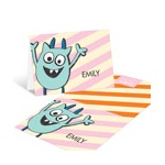 Monster Party in Orange -- Thank You Cards
