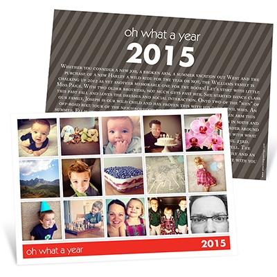 Snapshots of a Year -- Holiday Photo Cards