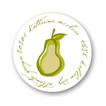 Perfect Pear in Green  -- Address Labels