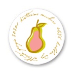 Perfect Pear in Pink -- Address Labels