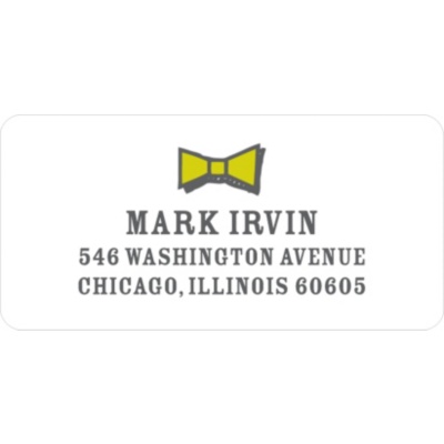 Gentleman's Style -- Address Labels