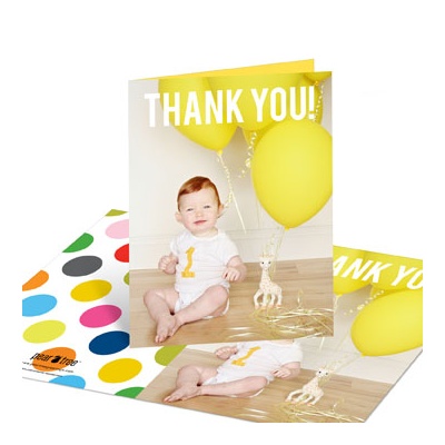 First Big Party -- Thank You Cards