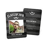 Chalk Monogram -- Graduation Announcements & Invitations