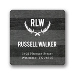 Chalk Monogram -- Graduation Address Labels
