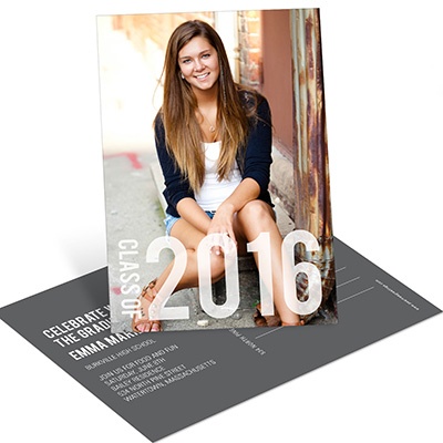 Big Year Vertical Postcard -- Graduation Announcements & Invitations