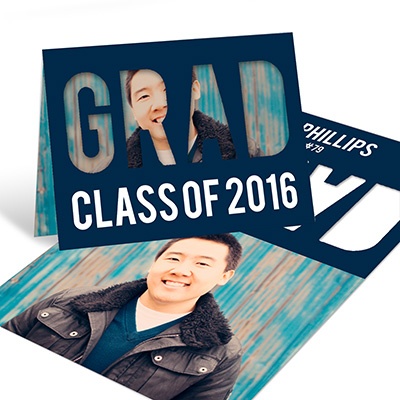 Grad Cutout Horizontal -- Graduation Announcements & Invitations