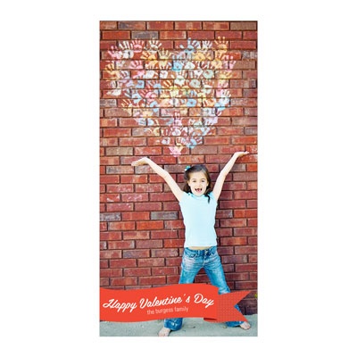 Sweet Banner Vertical Photo Paper -- Valentine's Day Photo Cards