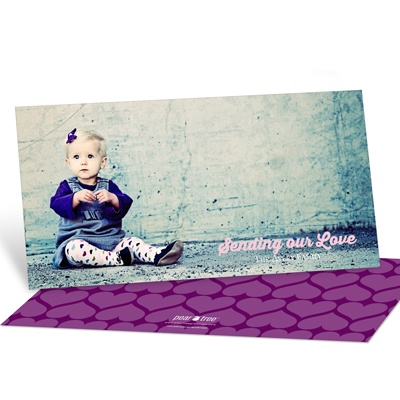 Creative Hearts Horizontal Photo -- Valentine's Day Photo Cards
