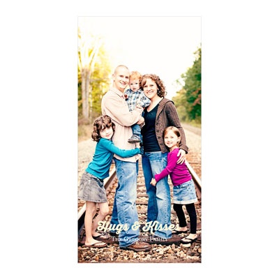 Creative Message Vertical Photo Paper -- Valentine's Day Photo Cards