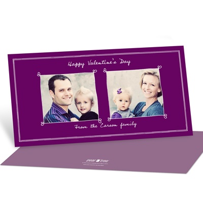 THE GOLDEN TICKET -- BOY PHOTO BIRTH ANNOUNCEMENT, 2in. x 4in. Folded Holiday Card