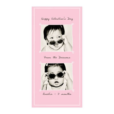 Heartthrob Vertical Photo Paper -- Valentine's Day Photo Cards