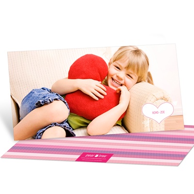 Cupid's Arrow Horizontal Photo -- Valentine's Day Photo Cards