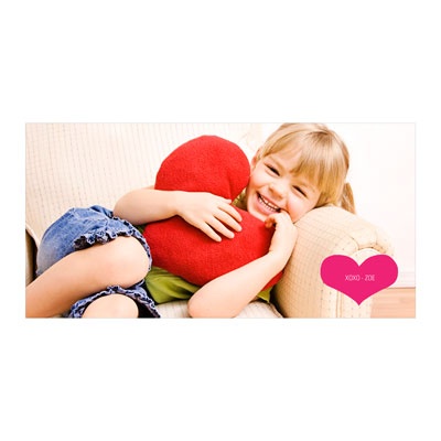 Cupid's Arrow Horizontal Photo Paper -- Valentine's Day Photo Cards