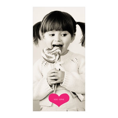 Cupid's Arrow Vertical Photo Paper -- Valentine's Day Photo Cards