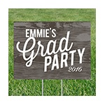 Weathered Wood Look -- Yard Signs