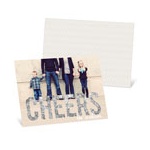 Glitter-Look Cheers Horizontal Photo -- New Year's Cards