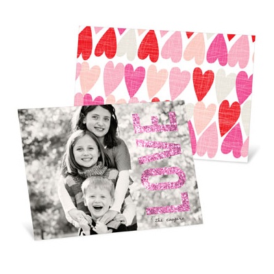 Glowing Love Horizontal Photo -- Valentine's Day Photo Cards