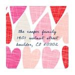 Artsy Hearts -- Valentine's Day Address Labels