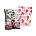Glowing Love Vertical Photo -- Valentine's Day Photo Cards