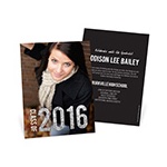 Glam Grad Vertical Photo -- Graduation Announcements