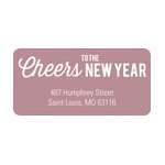 Cheers to the Year -- New Year's Address Labels