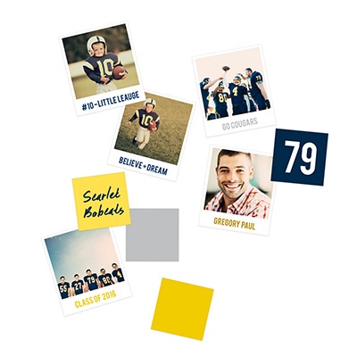 Snapshot Photo Table Decor -- Graduation Party Decorations