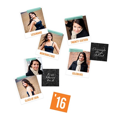 Big Impression Photo Table Decor -- Graduation Party Decorations