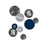 Glam Grad Black Table Decor -- Graduation Party Decorations