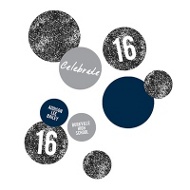 Glam Grad Black Table Decor 