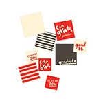 Brush Strokes Table Decor -- Graduation Party Decorations