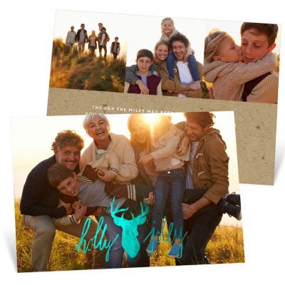 Holly Jolly Reindeer Christmas Cards 