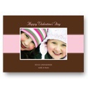 Togetherness -- Mocha & Pink Photo Valentine's Day Card
