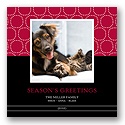 Hugs & Kisses - Cranberry Photo Holiday Card