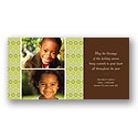 Twice as Sweet Photo Holiday Card - Choose from 12 Background Designs!