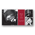 Playful Triplets Photo Card - Choose from 12 Background Designs!