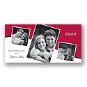 Three's a Charm Photo Holiday Card - Choose from 12 Background Designs