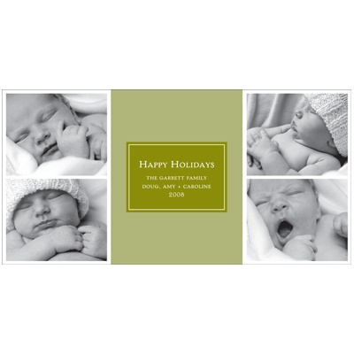 Four Times the Fun Photo Card - Choose from 12 Background Designs!
